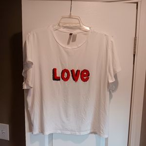 Love tshirt,  sleepwear, swim suit cover, casual